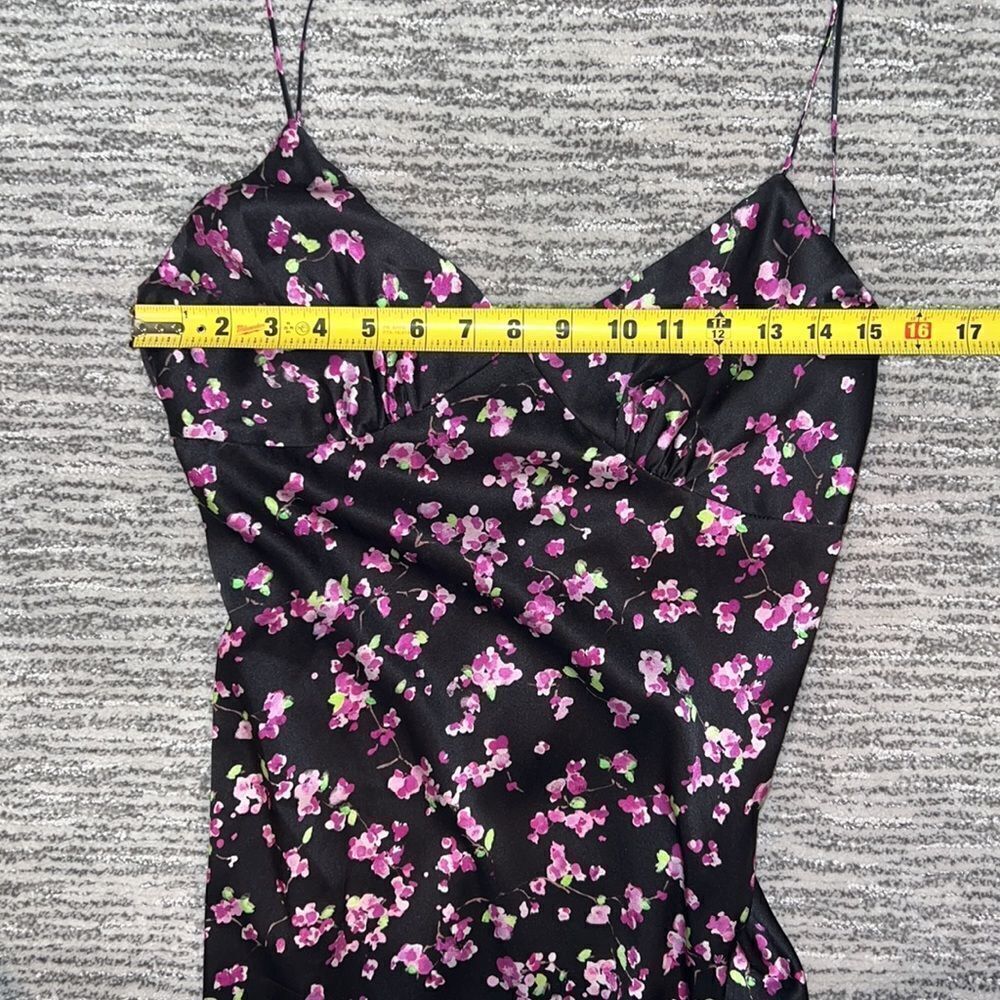 Caroline Constas Asymmetrical Silk Floral Dress Medium - Picture 10 of 16